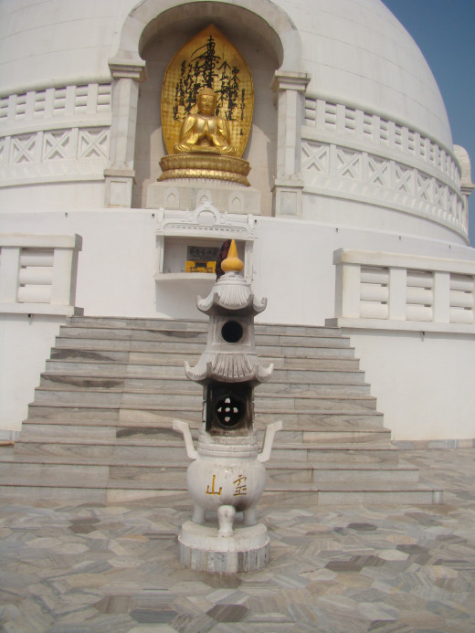 Stairs Leading Up To The Shanti Stupa Rajgir