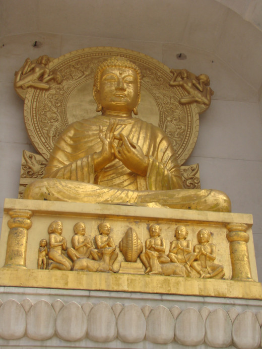Buddha Sculpture Shanti Stupa Rajgir