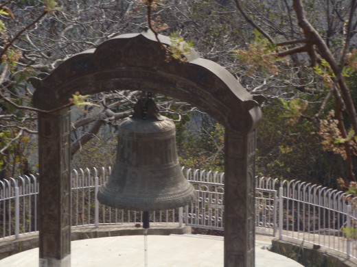 Great Bell Near Shanti Stupa Rajgir