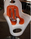 Seamless molded seat without corners or crevices