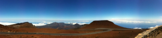 Pan from the top of Haleakala 