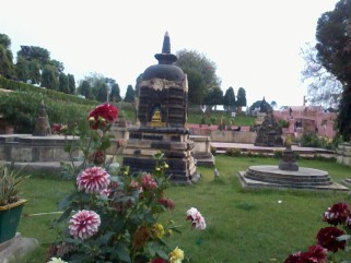 Stupas In The Gardens Of Mahabodhi Temple