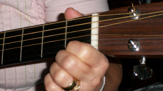 The C note on the second string first finger first fret.