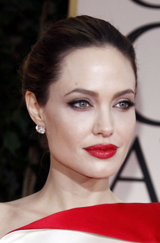 Angelina Jolie and her plump lips
