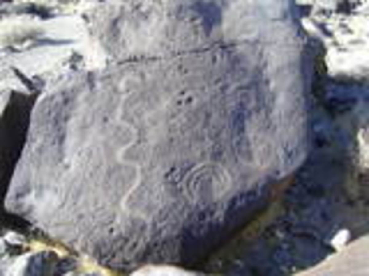 Rock art at Grimes Point