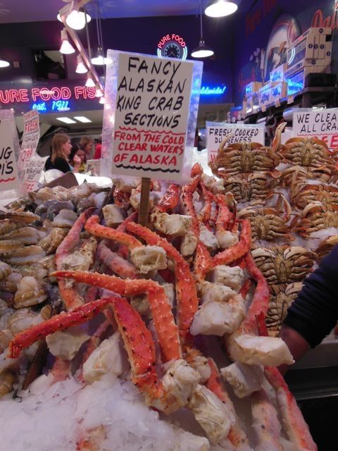 Fresh crab, Seattle's Pike Market