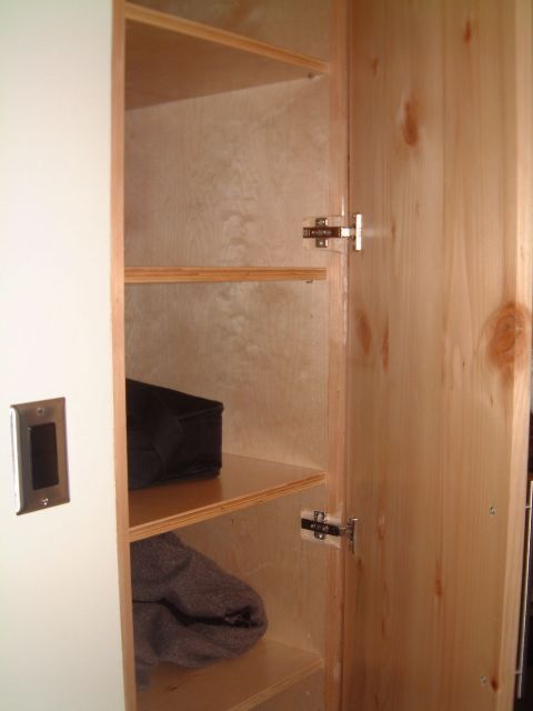 This tiny house had some storage.
