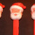 On the left you can see the "classic" Santa. He existed like this for many years and was only reissued more recently. In the middle is one of the "no eyes" Santas, which came to me the good ol' fashioned way, by just finding him on a shelf. Those are On the left you can see the "classic" Santa. He existed like this for many years and was only reissued more recently. In the middle is one of the "no eyes" Santas, which came to me the good ol' fashioned way, by just finding him on a shelf. Those are