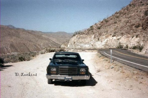 Car in the desert
