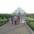 Lotus Temple is in the center of green garden