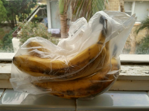 The windowsill may be the best place to ripen your bananas