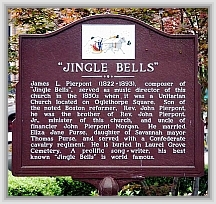 Jingle Bells: author plaque