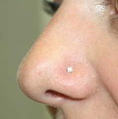 diamond nose stud