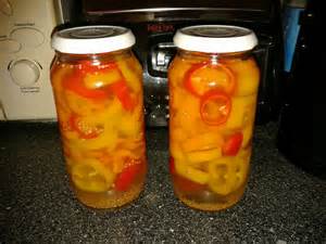 This simple blog is one of my favorites to read--and as his pickled peppers look prettier than mine, I included his picture :-).