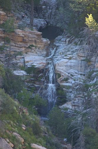 Seven Cataracts. This shows a pool and several of the cataracts. This is treacherous for climbing, but very beautiful. The amount of water varies a lot, and on this occasion, there was more water.