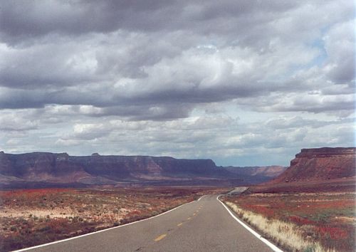 "Beckon into Infinity". That's what I felt when I saw this. The Vermilion Cliffs are on the left.