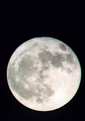 Full moon taken with mirror lens.