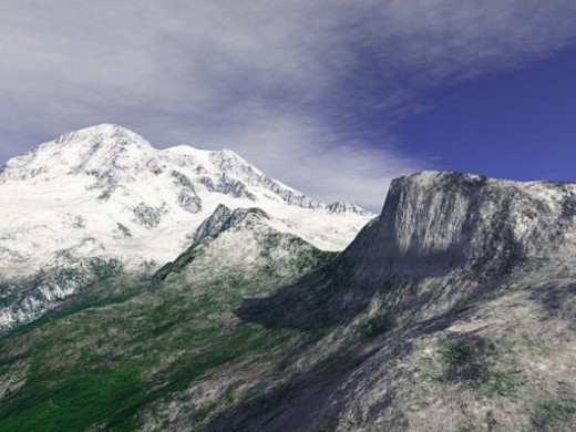 Rainier - Using the real terrain of Mount Rainier in Washington State, this is an attempt at realism.