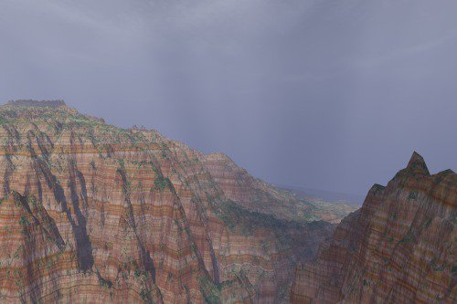 Terrain from Kauai, adding strata. Realism.
