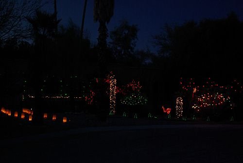 Lots of lights and some luminaria. Same house as last time.