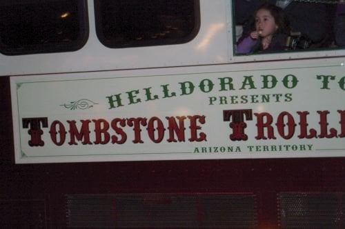 Several trolleys went through the area. This one was from Tombstone.