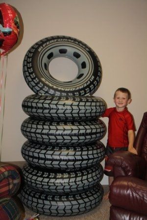large inflatable toy tires