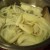 Sauteing onions.