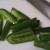 Green chilies sliced lengthwise.