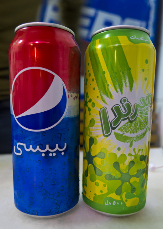 Pepsi(Arabic: "Bebsi") And Mirinda.