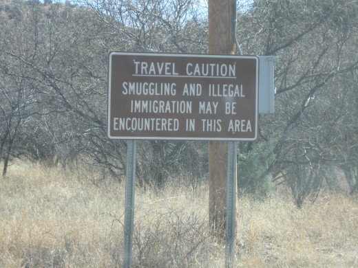 In this part of Coronado National Forest in southern Arizona the road and area appear to be a favorite of drug and people smugglers as well as hikers, campers and other tourists.