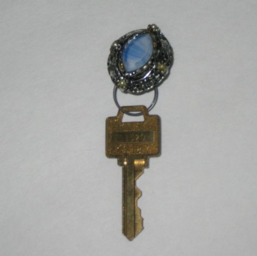 Make Your Own Keychain with Costume Jewelry