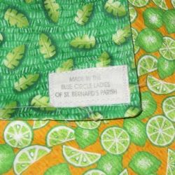 A blanket made by a charity.