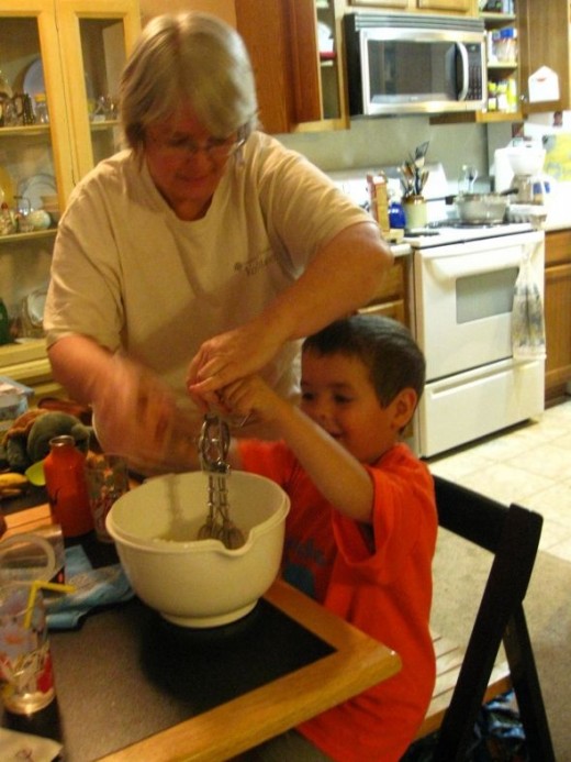 Making cupcakes using as few dishes and pans as possible.