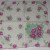 Violets printed on white hankie. Violets printed on white hankie.