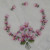 Embroidered violets on a vintage handkerchief. Embroidered violets on a vintage handkerchief.
