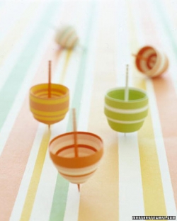 Paper Spinning Tops courtesy of MarthaStewart.com
