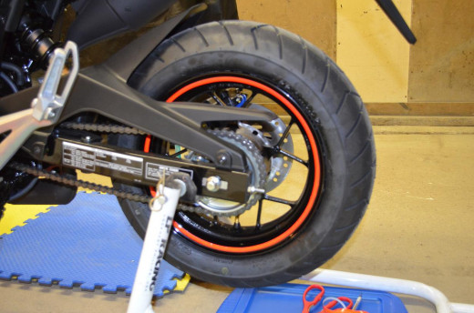 Now the other side of the rear wheel is done! Now the other side of the rear wheel is done!