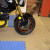 The front wheel has been taped! The front wheel has been taped!