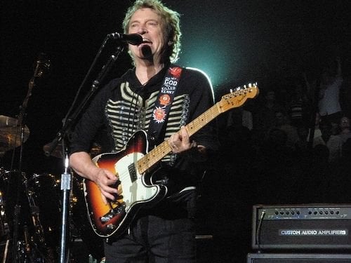 Andy Summers on stage with The Police