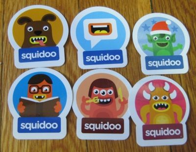 Stickers from the Squidoo Sticker Quest