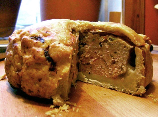 A Home-Made Pork Pie - quite unusual because most people buy them ready made.