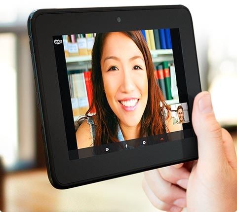 Choose a Fire tablet to stay in touch using Skype!