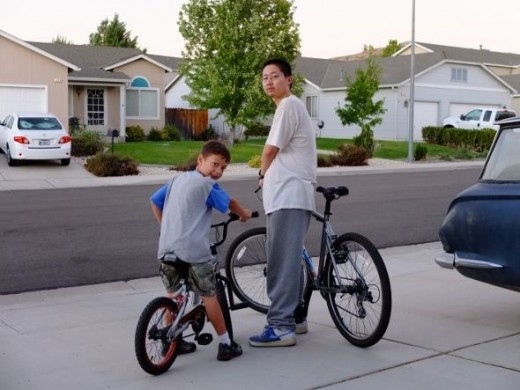 Getting ready to go for a ride
