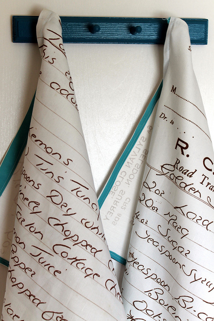 DIY Gifts - Handwritten Recipe Tea Towel