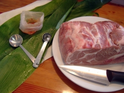 Preparing Pork Butt for Kalua Pork