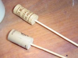 DIY Bootiful Bouquet for Halloween - Wine Cork Sticks
