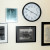 All four pieces of wall art and the wall clock each use one Hercules Hook.
