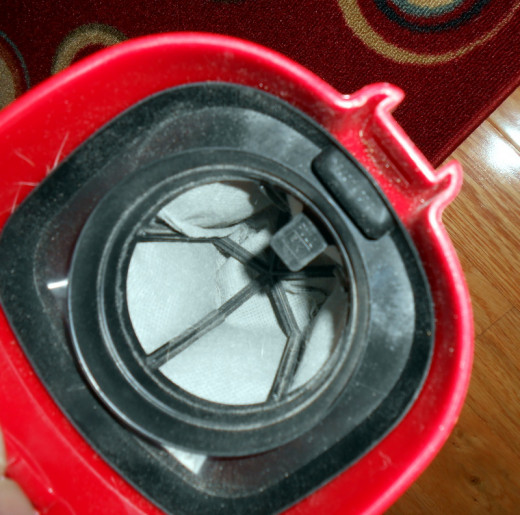 The dirt cup should be emptied after every use. (Filter shown is the F25 which is included with the purchase.) More filters available on Amazon.