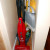 It's spacious! This handy vacuum fits into a tiny 11" wide cleaning closet. :) It's spacious! This handy vacuum fits into a tiny 11" wide cleaning closet. :)