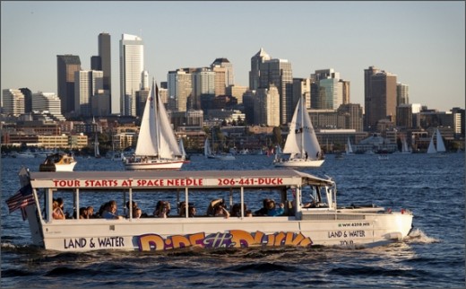 The Duck Tour on Lake Union